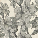 besch. Baumwolle AU Maison - Design: Bloom it - Farbe: olive / natur 