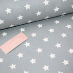 coated Fabric - STAR BIG - Sterne - dusty blue - AU Maison  