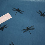 beschichtete Baumwolle AU Maison - Dragonfly - denim blue - AUSVERKAUFT