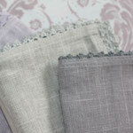 Platzset - oldrose + linen + linen grey