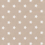 besch. Baumwolle AU Maison - Design: Star big - Farbe: beige