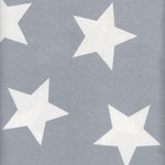Baumwolle: Au Maison - Design: STAR GIANT - Sterne GIANT - Farbe: dusty blue (= graublau) -  AUSVERKAUFT 