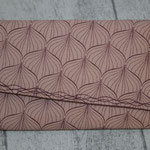COATED besch. Baumwolle - ALLI - powder rose / ginger red mit Magnetverschluss 