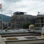 La place de Macédoine (ou plutôt le chantier de la place...)