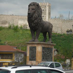 Un des 4 lions du pont de 