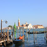La vue depuis le palais des Doges, au loin l' Île de San Giorgio Maggiore
