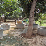 Cement tanks for washing clothes