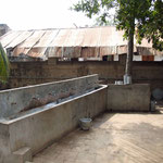 Sinks outside of the boarding