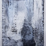 "Eishöhle"   Enkaustik auf Holz,  33x26 cm, April 2022
