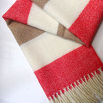 Beige, off white, coral