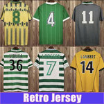 1982 2002 LAMBERT RETRO Mens Soccer Jerseys LARSSON VIDUKA MORAVCIK MJALLBY BLINKER BRATTBAKK Home Away Short Sleeve Football Shirt