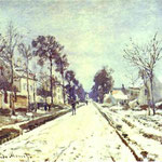 The Road to Louveciennes, the Effect of Snow.