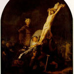 Rembrandt - The raising of the cross [c. 1633]