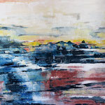 Pastelle Landschaft (100 x 80cm)