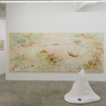 Shorenmaru Nishi-he, 2019,  oil on canvas, lump, resin, Installation view, MEM