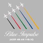 Blue Impulse (Leader's benefit / Color smoke) Long Sleeve T-shirt
