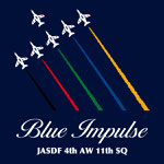 Blue Impulse (Leader's benefit / Color smoke) Long Sleeve T-shirt