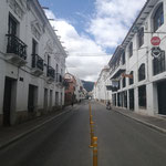 leere Straßen von Sucre