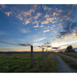 Coucher de soleil sur l'Aubrac