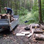 unerlässlich beim "Holz machen", ein langer und ein kurzer Sappie!