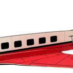 Avión Carreidas de Vuelo 714 para Sidney en Papercraft 3D de unos 20cm aproximadamente.