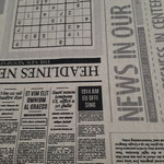 Zeitung in Leinenoptik 