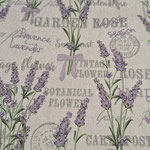 Lavendel in Leinenoptik 