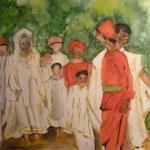 Orientalen, Aquarell