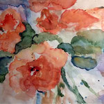 Rosen, Aquarell