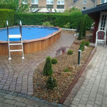 Oval-Pool 7,30 m x 3,70 m x 1,35 m aufgebaut am 10./11.05.13 in Wesel