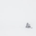 Mit dem Ski Doo im Whiteout... nahe Tasiilaq, Ammassalik, Ostgrönland