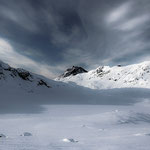 Arktischer Winterhimmel im Blumental bei Tasiilaq