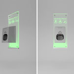 Art.Nr.: 80172 Wandplatte Acryl Beleuchtet