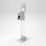 Art.Nr.: 80147 Aufsteller Acryl mit Tabletöffnung