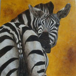 Kenya Zebra 3 - enduits minéraux - 80X80