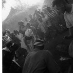 Performing with Namakan Keita, Bon Traole and the Sagele village drummers, Sagele 1998