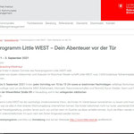 Portal des Pädagogischen Instituts über Little WEST 2021