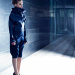 Japanese Biker Jacket, Wrap Knickerbocker; Model: Zoe, H&M: Nora SeNora, Photographer: Mike Weis, Designer: Jennifer Moica