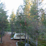 Own parking lot for camping friends