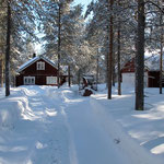 Winter atmosphere. Here the snow is really snow white!