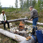 quality time with friends at the campsite 