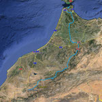 Unsere Route der nächsten paar Tage (Quelle: Google Earth)