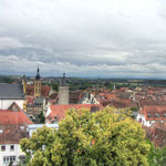 Blick vom Turm auf die Stadt Kitzingen