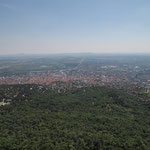 Blick vom Fernsehturm nach Süden - Richtung Pécs