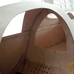 Butt joints are connected with strips.