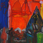 Nr. 164: Andere Welt 2, 2013 Acryl auf Leinwand, 30x30 cm
