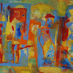 Nr. 157: Unbekannt, Mischtechnik auf Papier, 70x100 cm, Privat