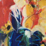 Nr 47: Es riecht nach Aufbruch, 9/2002 Acryl auf Leinwand, 50x10 cm, Privat