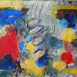 Nr. 113: Farbenfroh, Acyl auf Papier, 70x100 cm, Privat