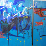Nr. 23: Der Zauberreiter, 5/2002 Acryl auf Leinwand, 120x100 cm